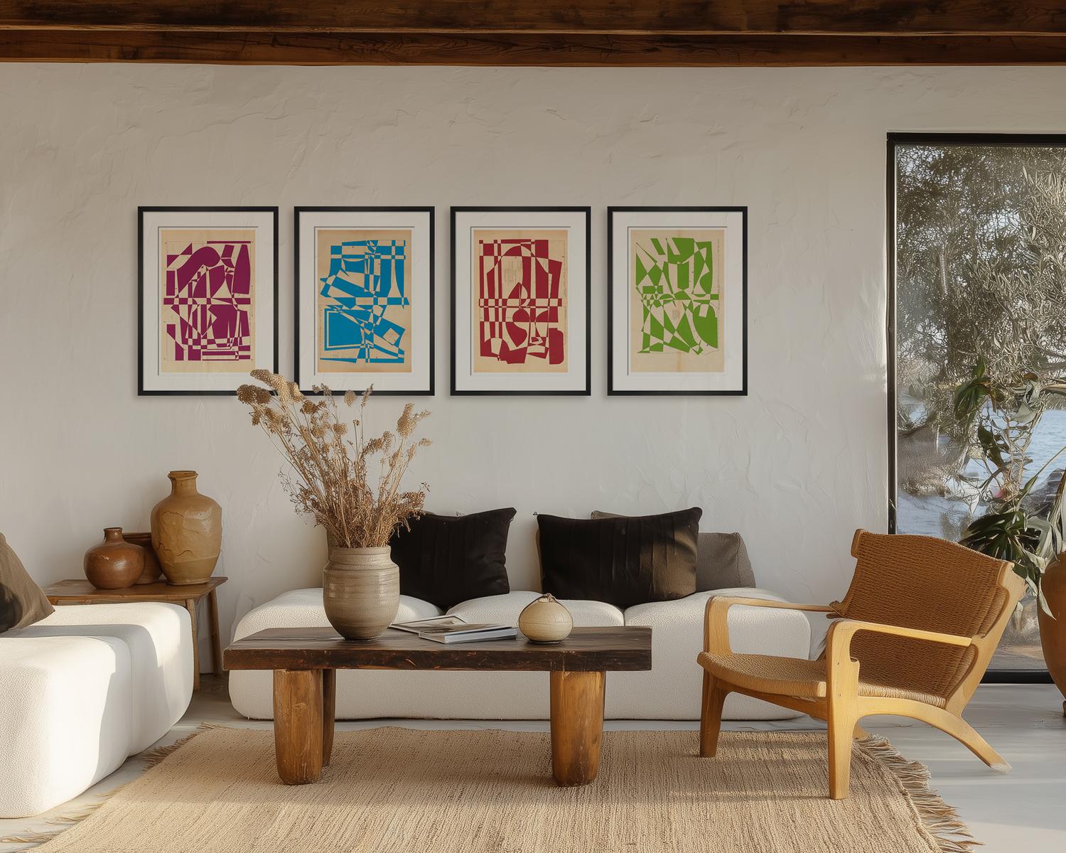 Lost Gardens (Azure) Art Print by Hormazd Narielwalla | King & McGaw