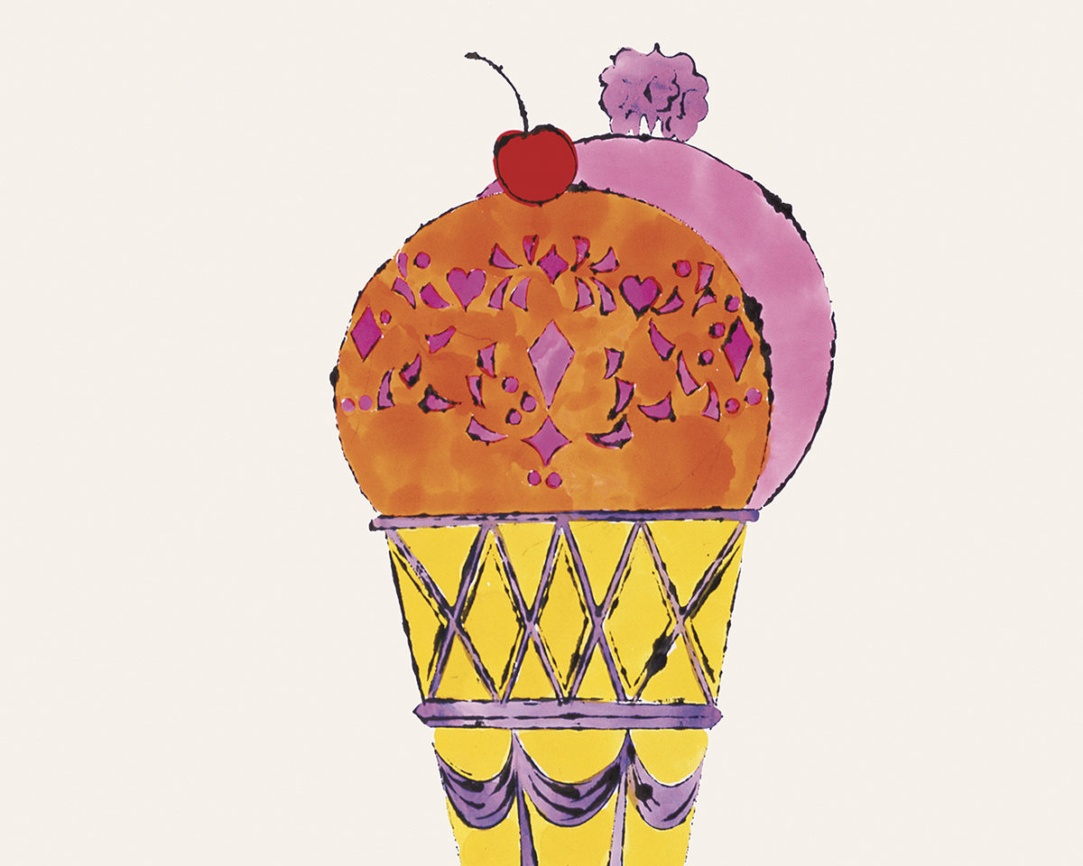Ice Cream Dessert, c.1959 (red & pink) Poster by Andy Warhol