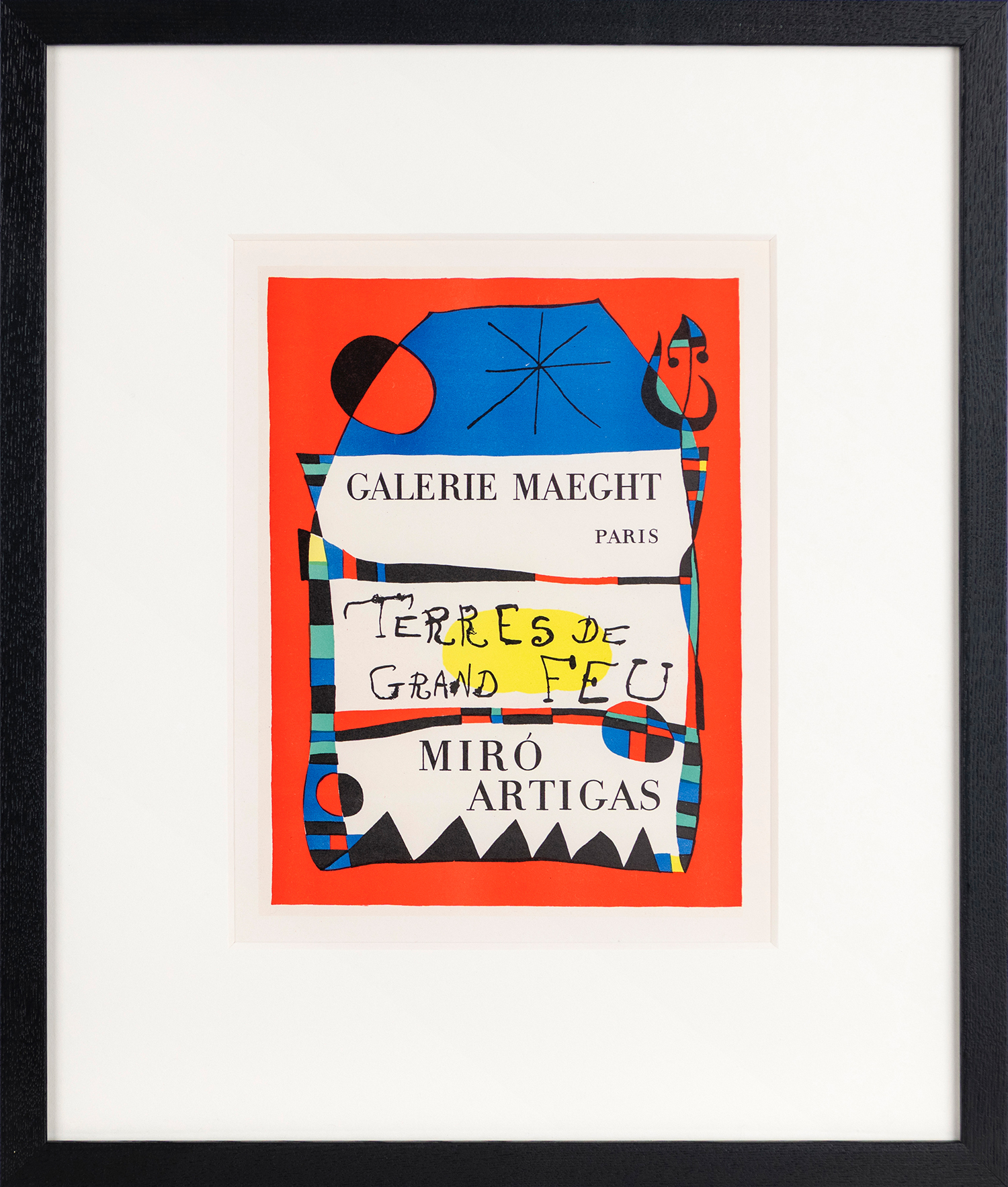 Terres de grand feu/ジョアン ミロ/ポスター Terres de grand feu, 1956 Rare Poster by Joan Miró | King & McGaw