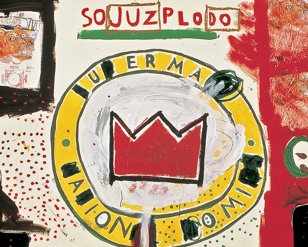 最新人気 Untitled (Crown), Basquiat Jean-Michel by Print Art 1988 絵画