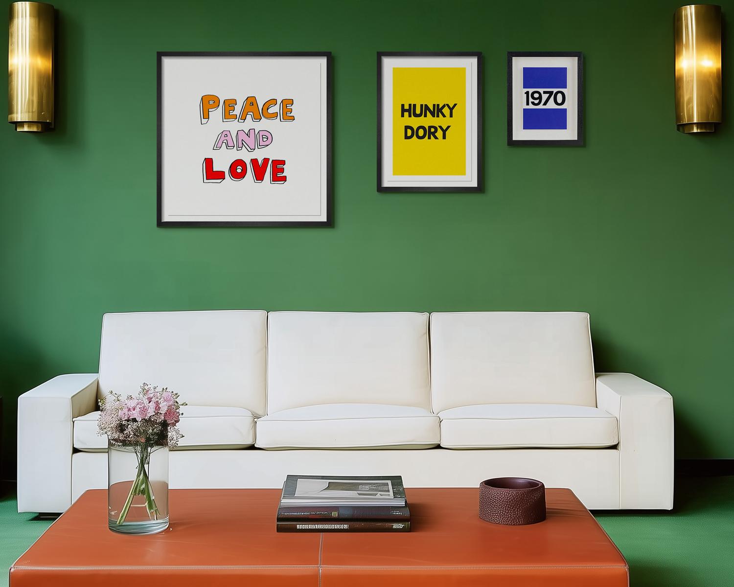 Peace and Love Art Print by Bella Freud | King & McGaw