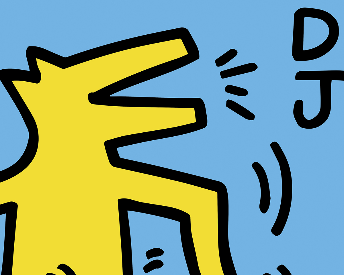 Untitled (DJ), 1983 Art Print by Keith Haring | King & McGaw