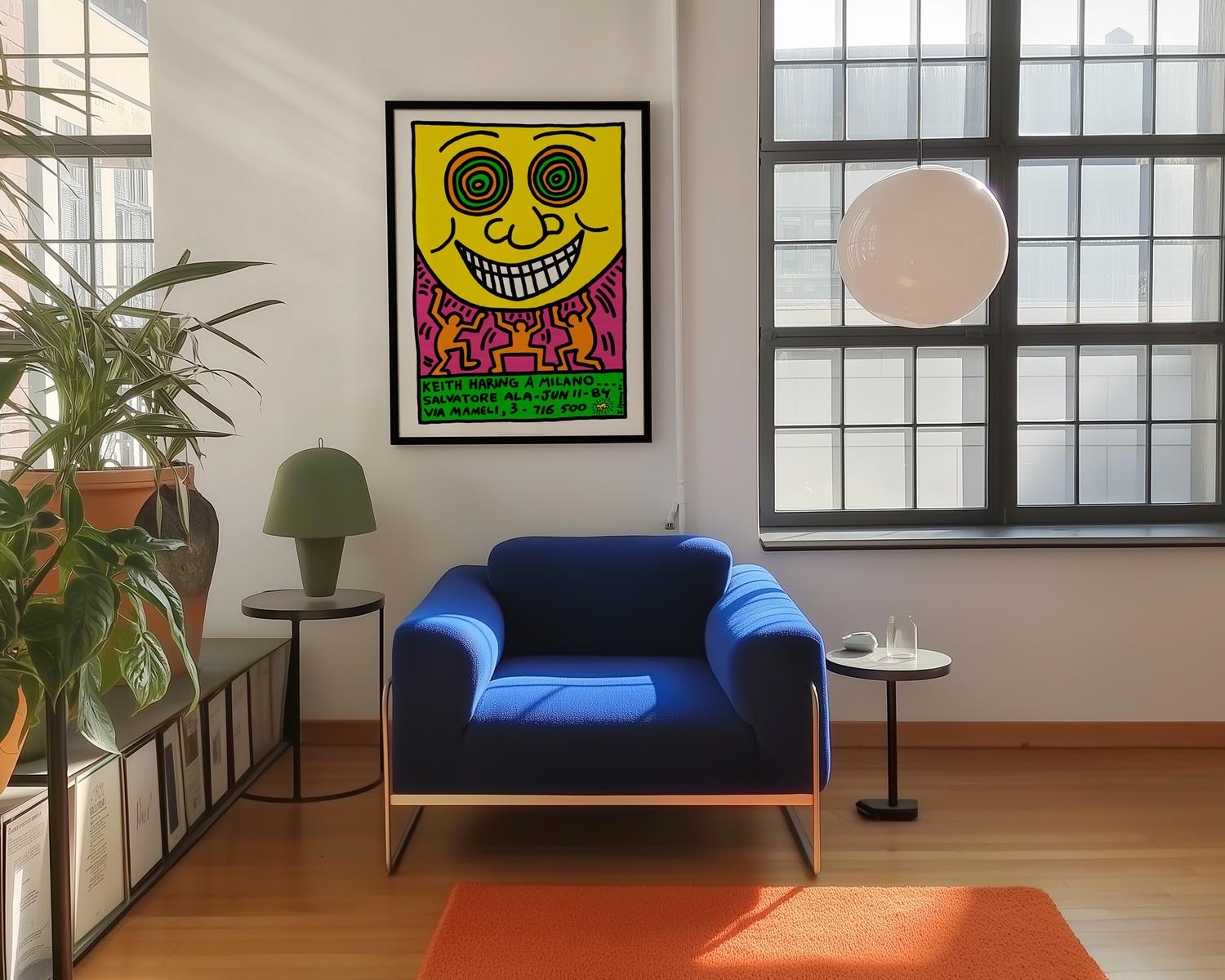 Keith Haring a Milano 1984 Art Print by Keith Haring