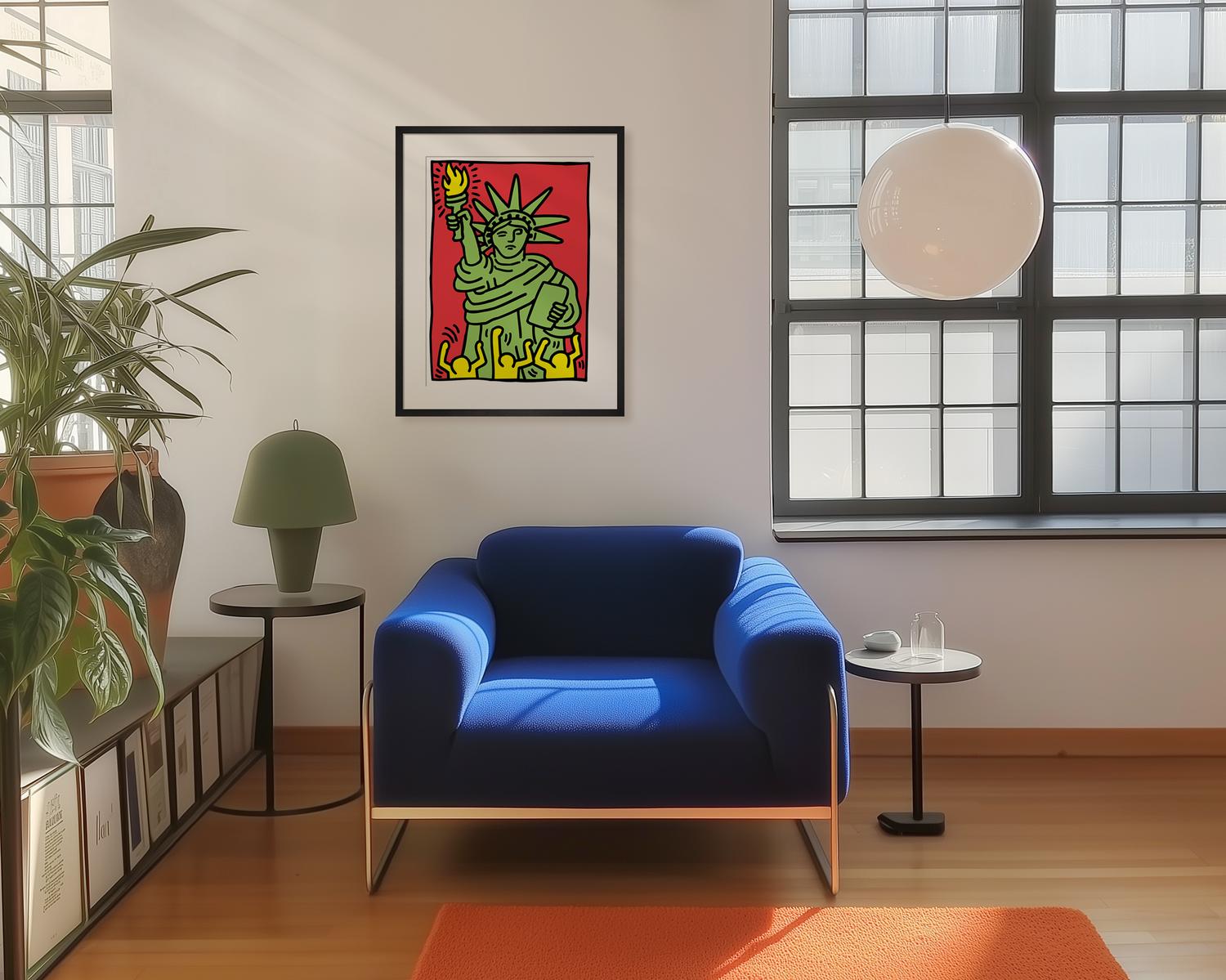 Statue of Liberty, 1986 Art Print by Keith Haring | King & McGaw