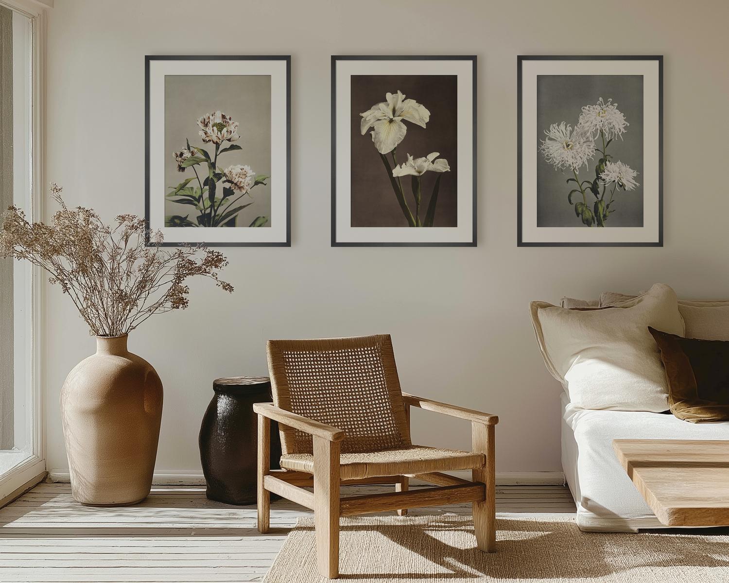 Iris Kæmpferi, from Some Japanese Flowers Art Print by Ogawa