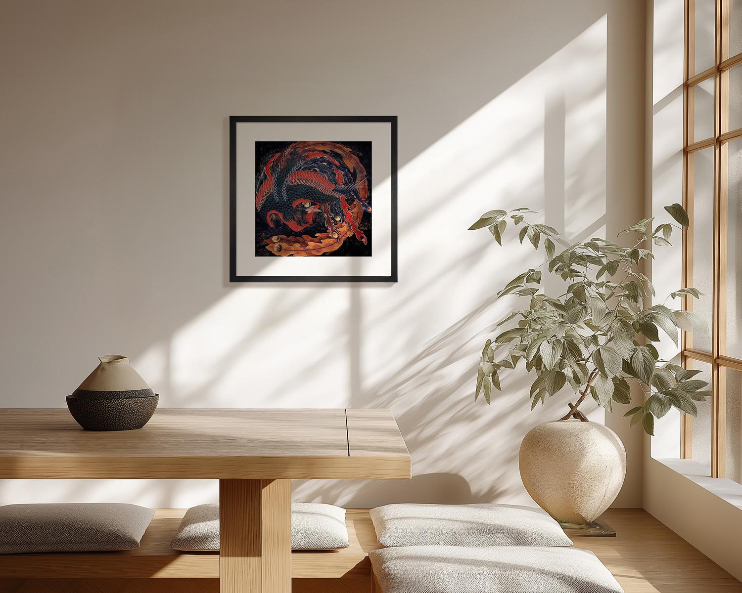 Phoenix Art Print by Katsushika Hokusai | King & McGaw