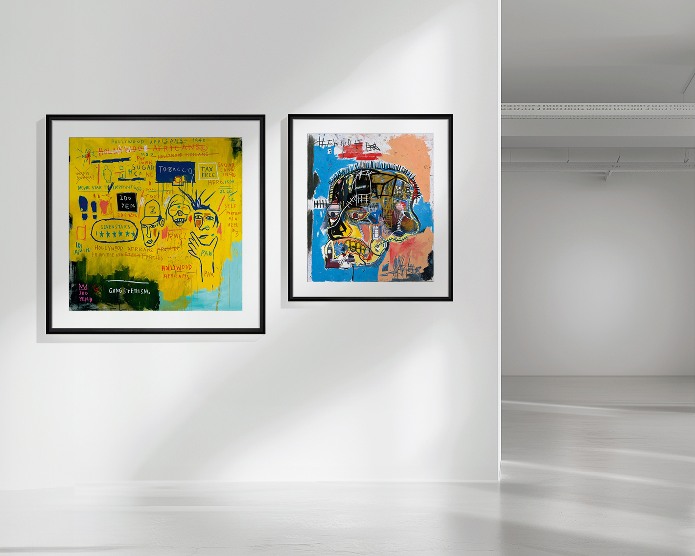 Hollywood Africans, 1983 Art Print by Jean-Michel Basquiat | King