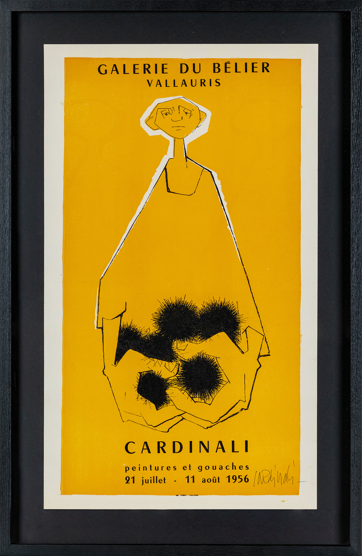 Cardinali Peintures et Gouaches, 1956 (Signed)
