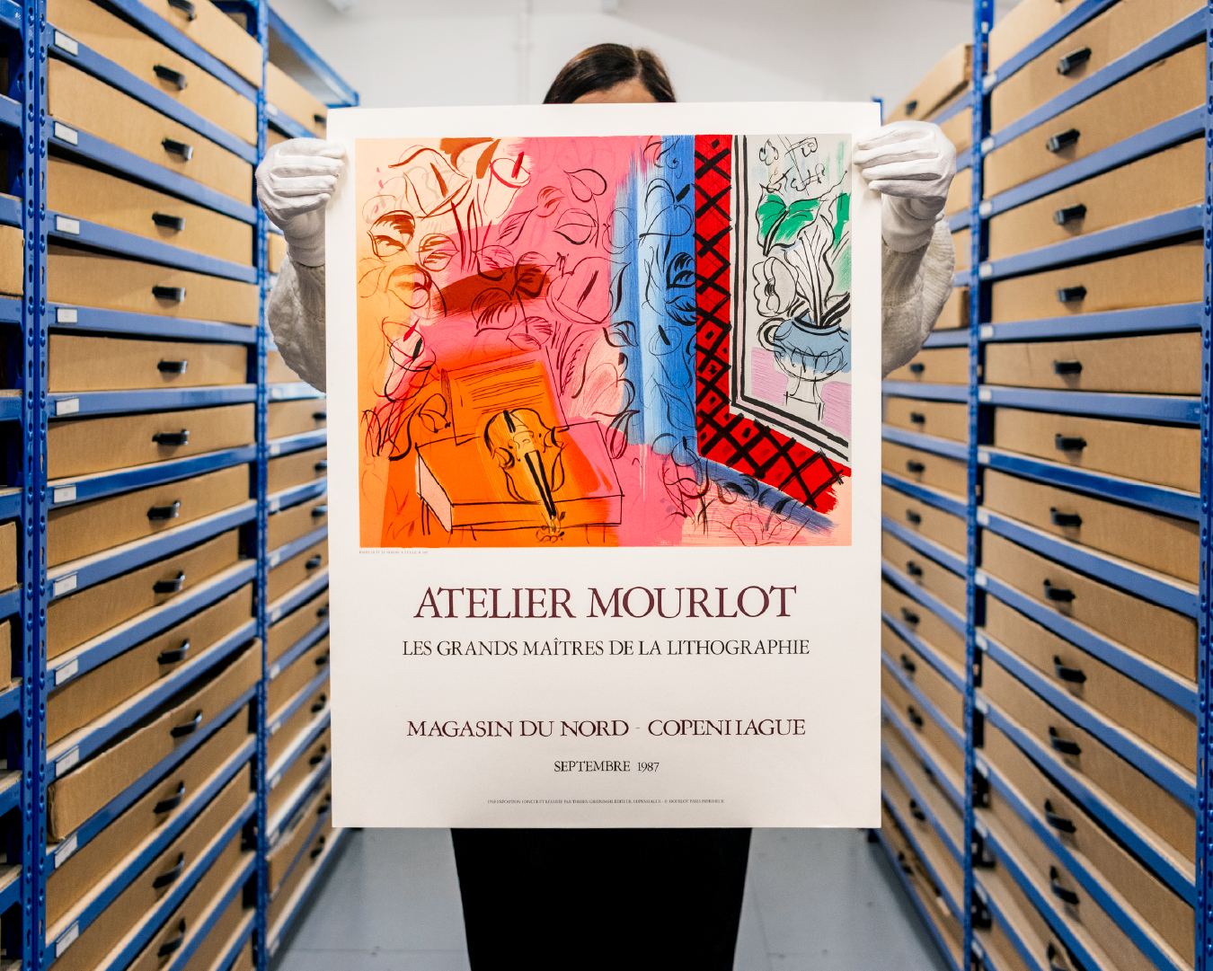 Atelier Mourlot Magasin du Nord - Copenhague 1987 Rare Poster by