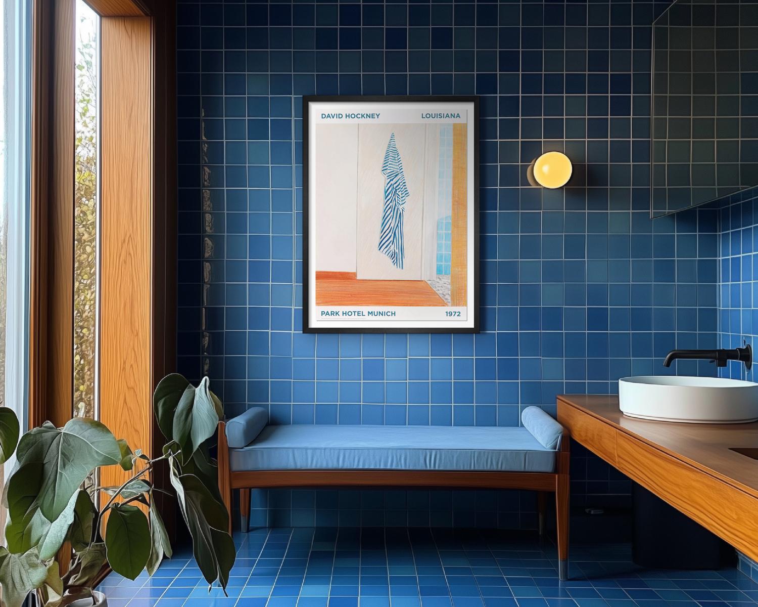 Park Hotel Munich/デビット ホックニー/ポスター Park Hotel Munich (1972) Poster by David Hockney | King & McGaw