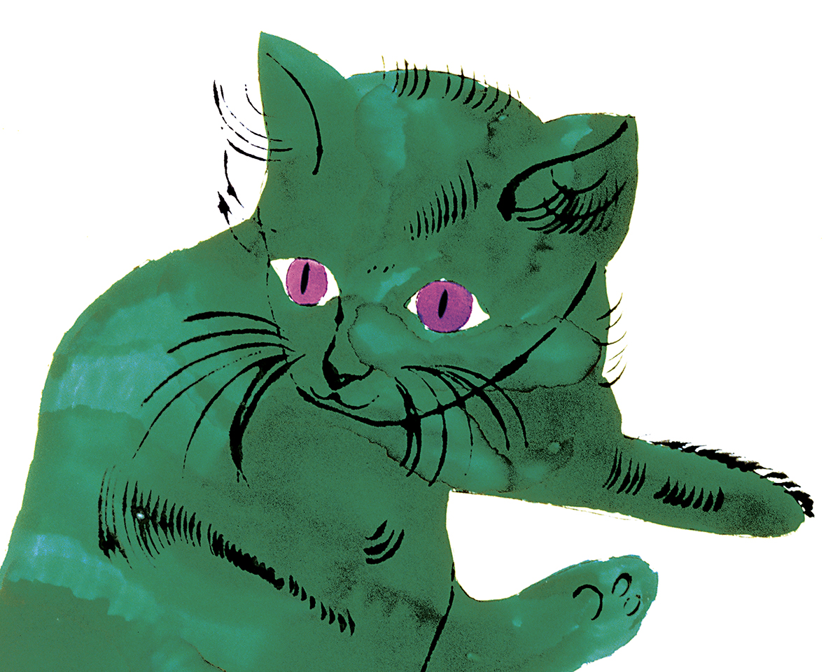 期間限定特別価格 Cats '25 From Cat Named c.1954 Pussy', Blue One and Sam 版画