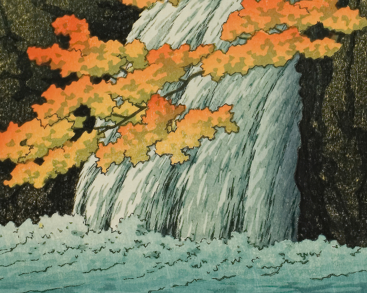 Senju Waterfall, Akame Art Print by Hasui Kawase | King & McGaw
