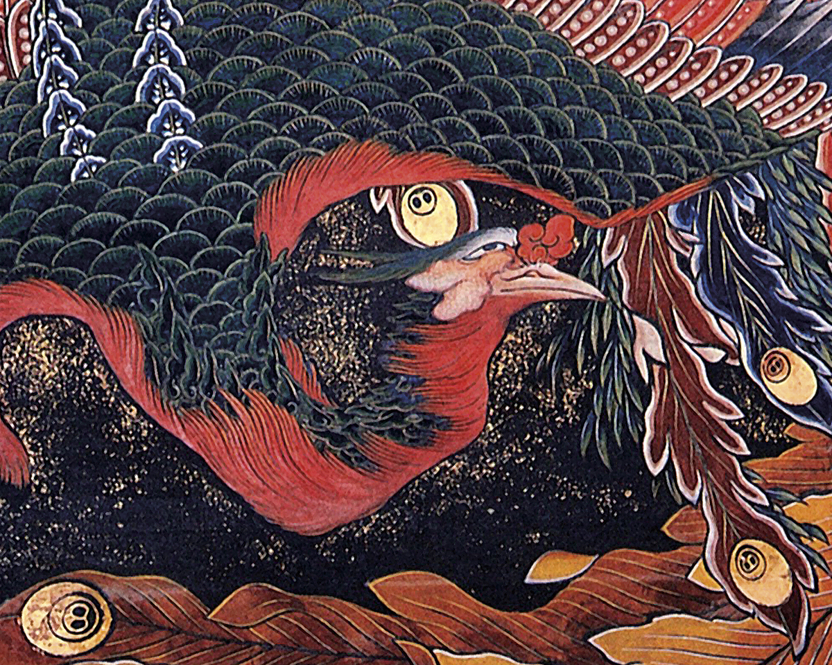 絵画+タペストリー Phoenix Phoenix Art Print by Katsushika Hokusai | King & McGaw