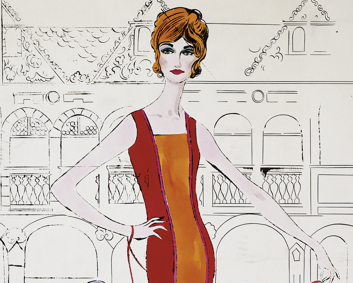 NIFTY／Andy Warhol Female Fashion Figure, c.1959 Poster by Andy Warhol | King & McGaw
