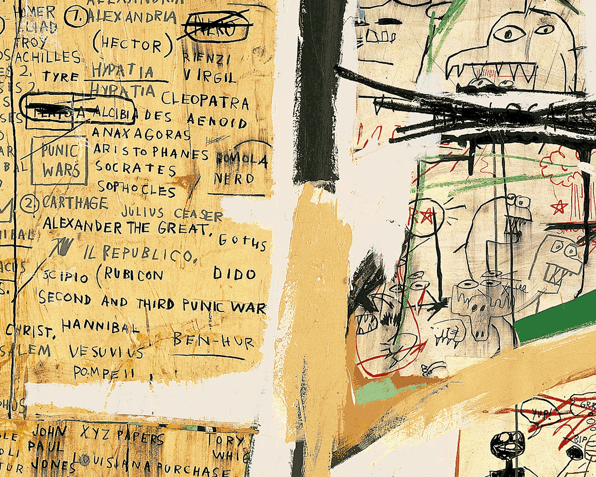 Jawbone of an Ass, 1982 Art Print by Jean-Michel Basquiat | King