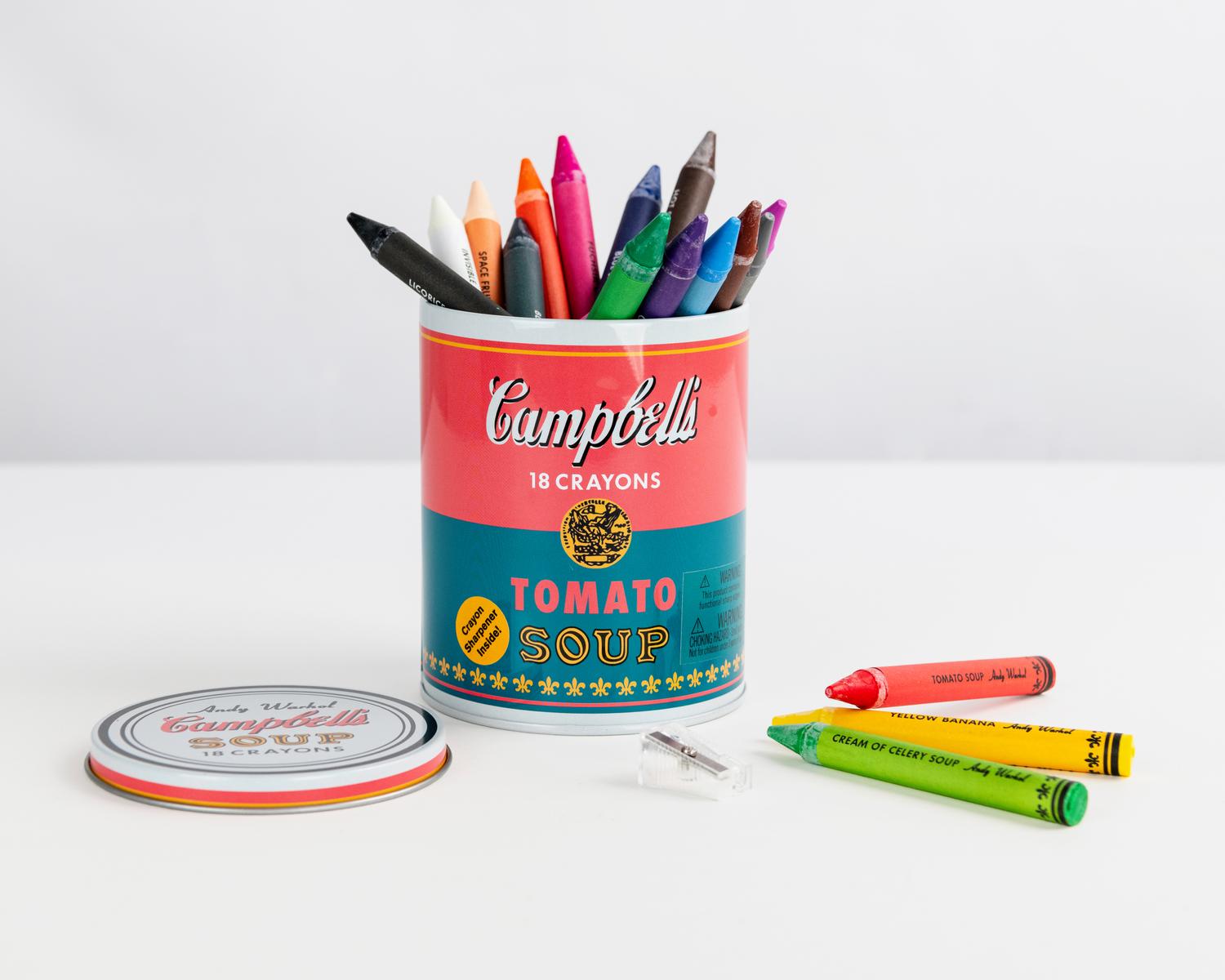 Soup Can Crayons & Sharpener