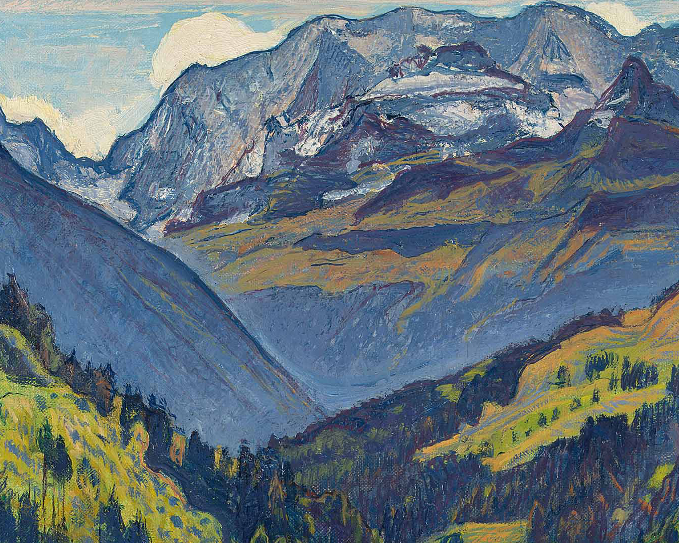 The Kien Valley with the Bluemlisalp Massif, 1902 Art Print by
