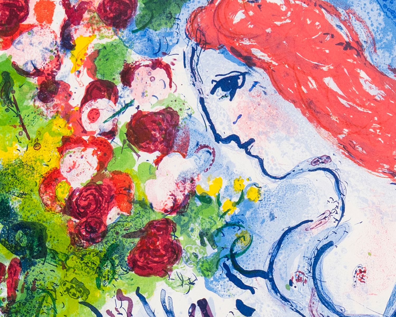 Nice Soleil Fleurs, 1962 Rare Poster by Marc Chagall | King & McGaw