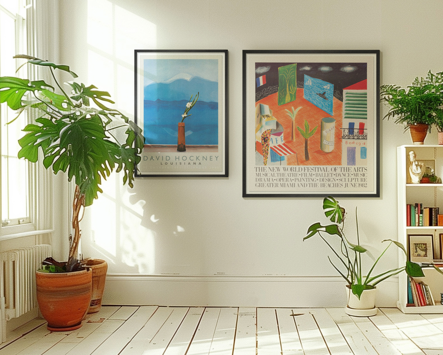 額装品/Mt Fuji and Flowers（デビット ホックニー）/ポスター DAVID HOCKNEY 'Mount Fuji and Flowers', 1972 Landscape