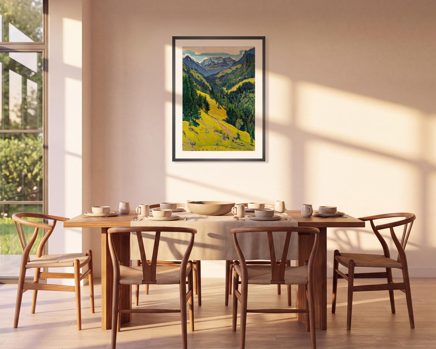 The Kien Valley with the Bluemlisalp Massif, 1902 Art Print by