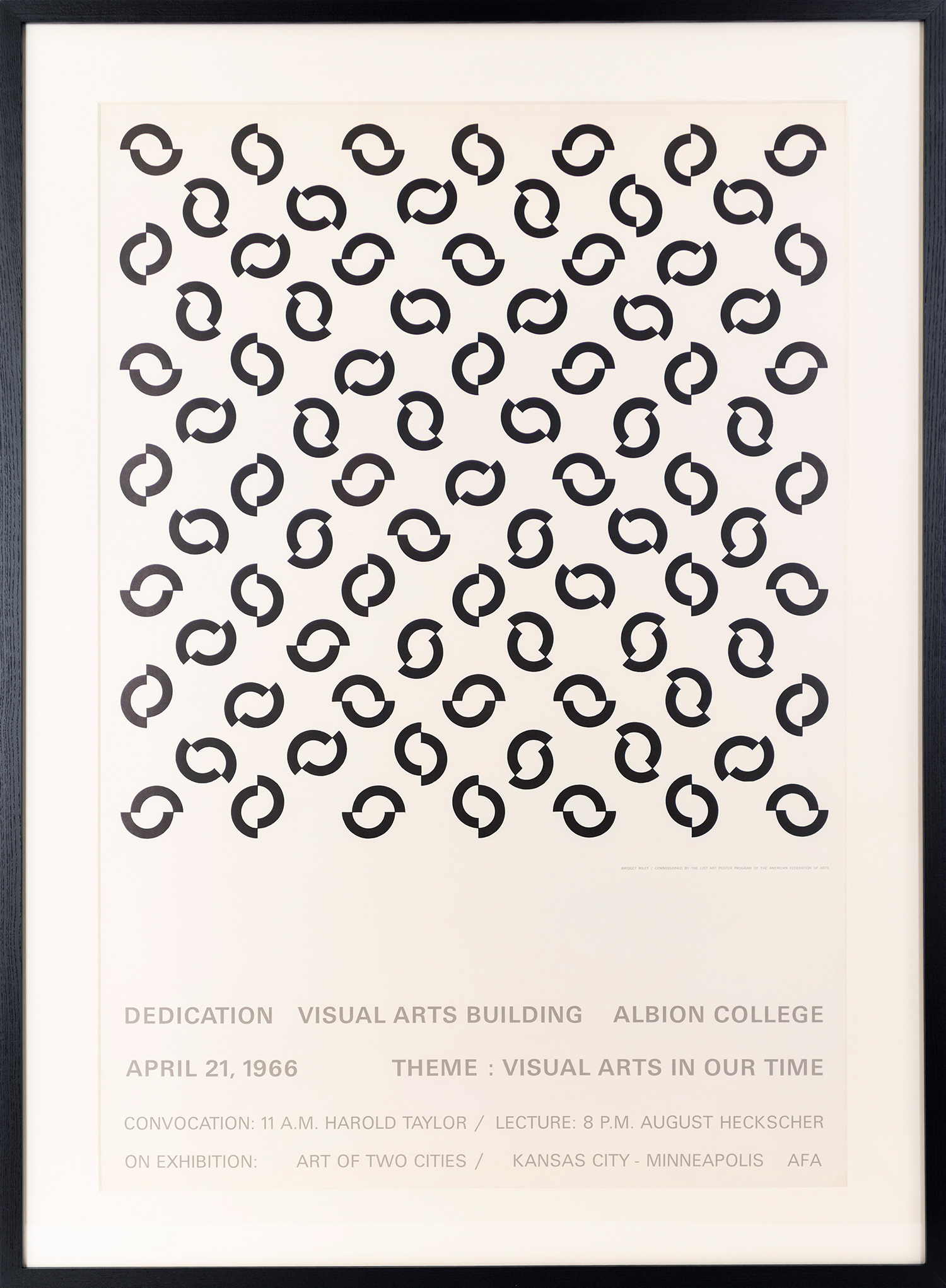 Dedication Visual Arts Building, 1966