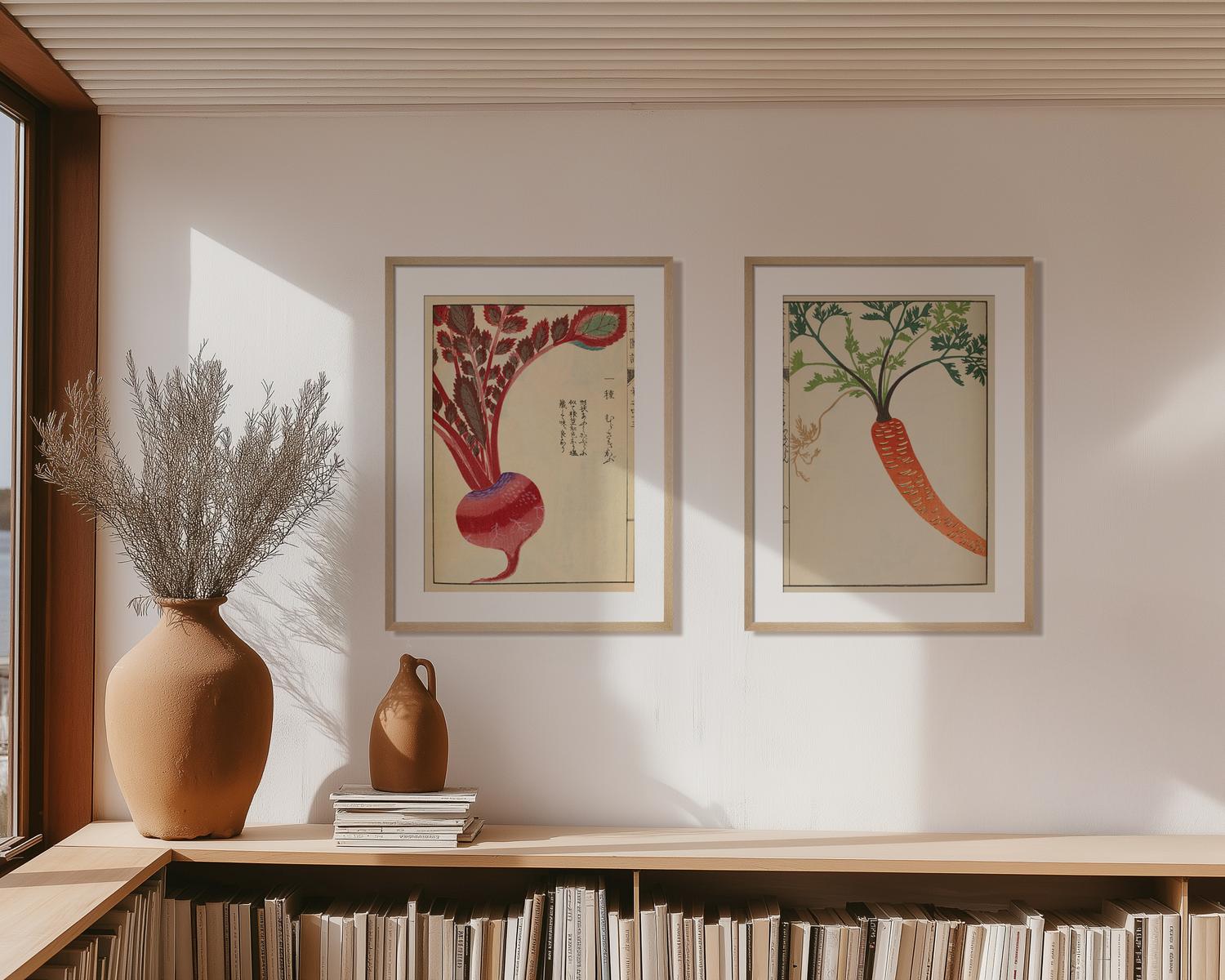 Wild Carrot Art Print by Iwasaki Tsunemasa | King & McGaw