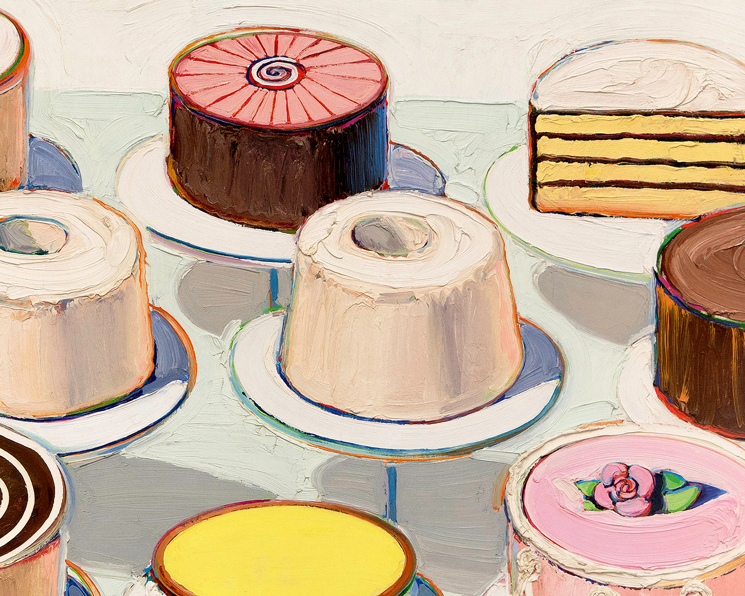 Wayne Thiebaud Cakes Print Wayne Thiebaud Cakes Print