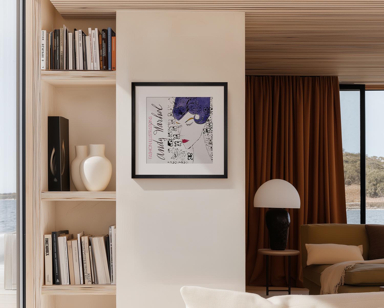 Female Head With Stamps, c.1959 Poster by Andy Warhol | King & McGaw