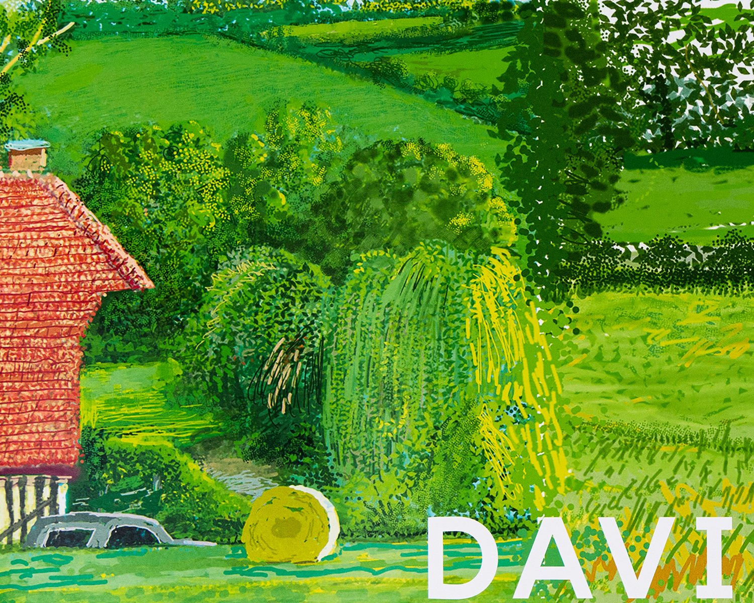 David Hockney - Affiche originale d'exposition, a rétrospective, 1988 David Hockney - Affiche originale d'exposition, a rétrospective, 1988