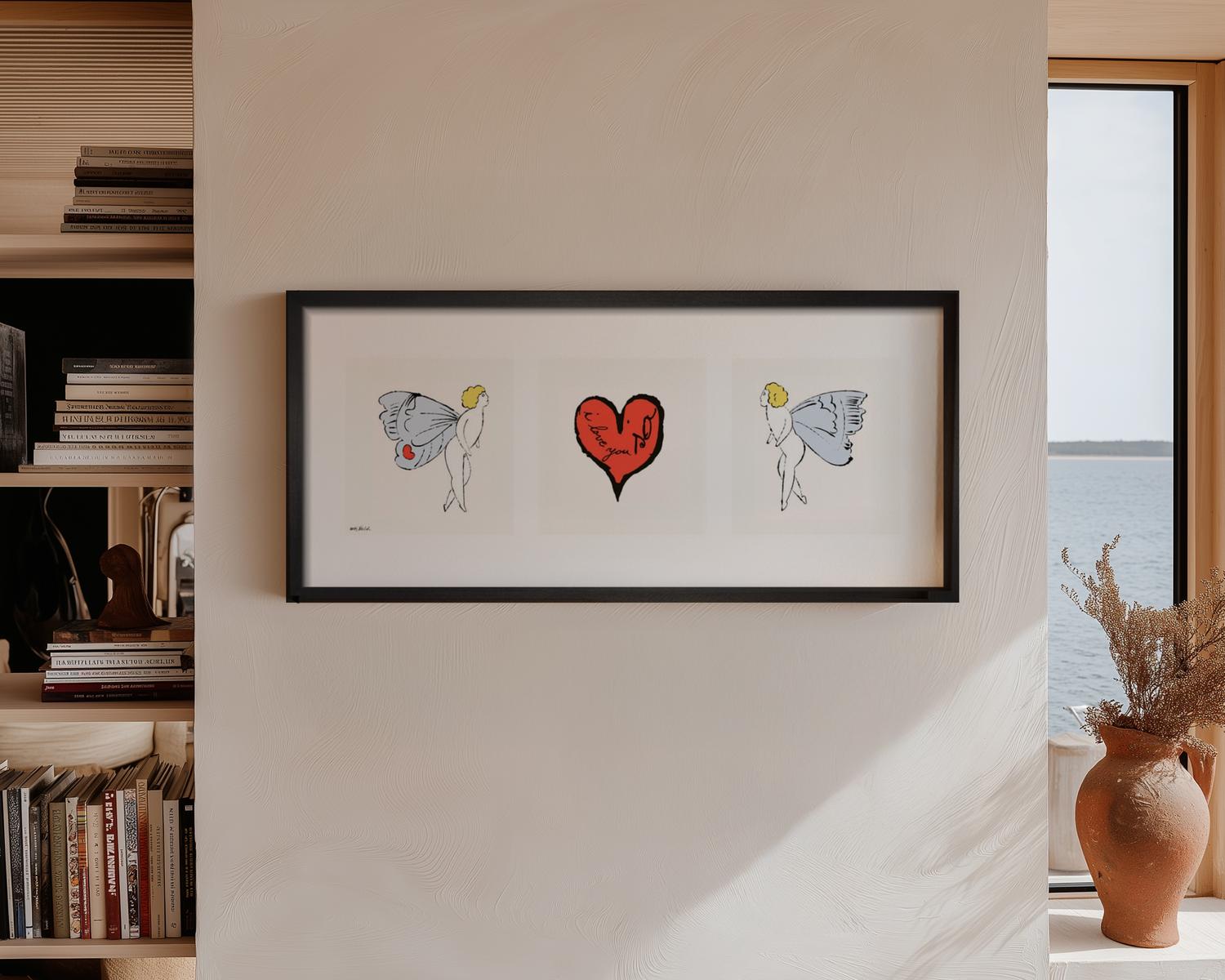 I Love You So, c.1957 (triptych) Poster by Andy Warhol