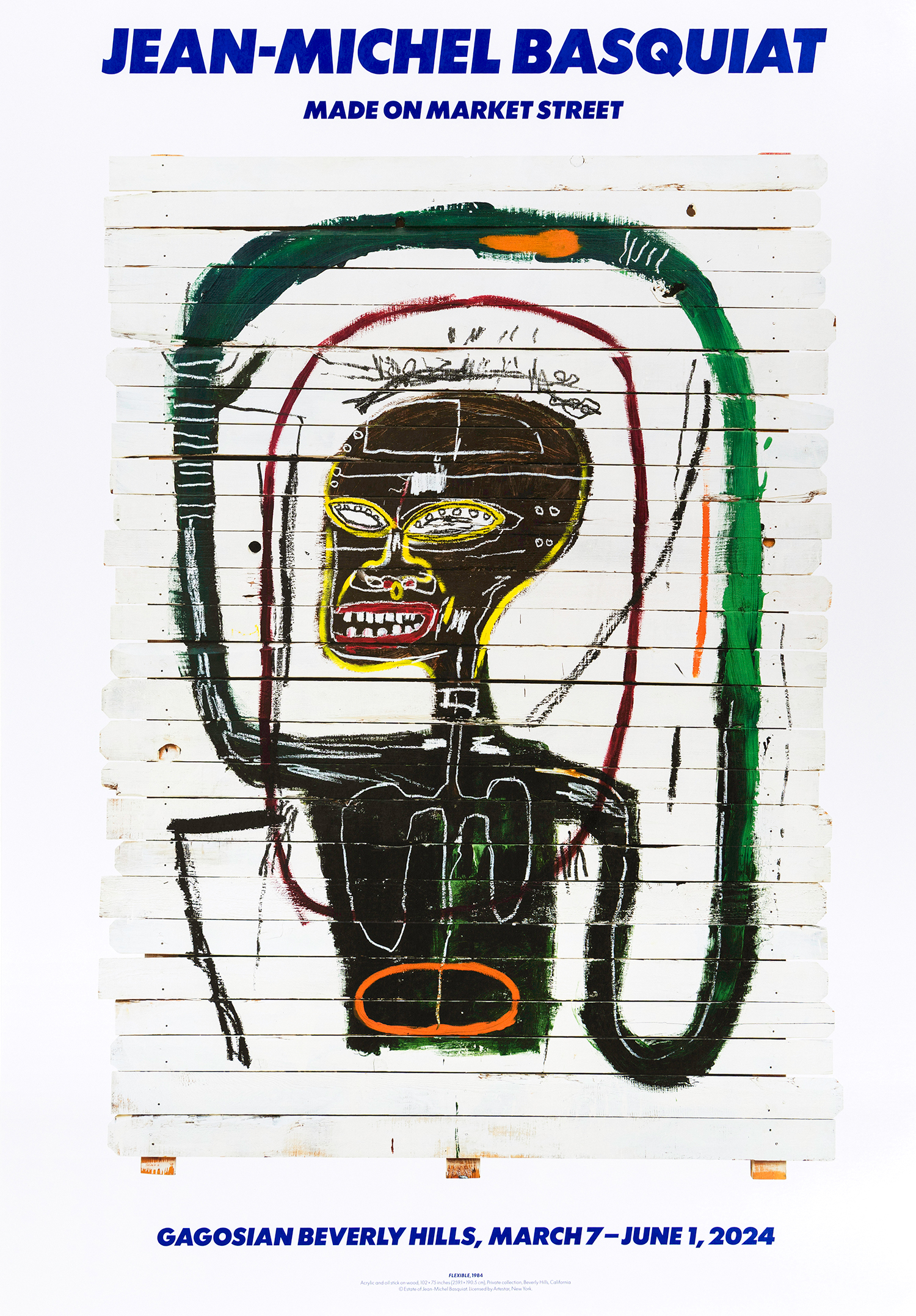 Jean-Michel Basquiat: Made on Market Street Rare Poster by Jean